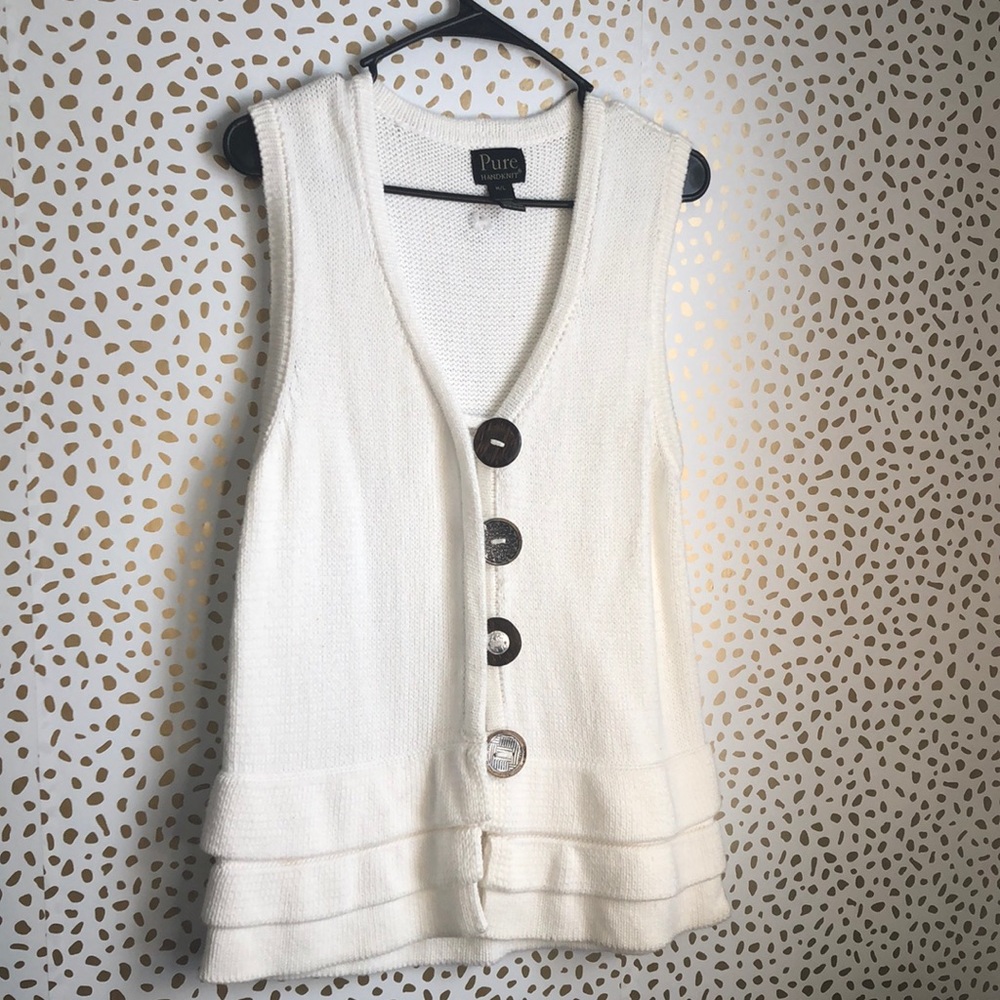 Pure HANDKNIT Cotton Vest